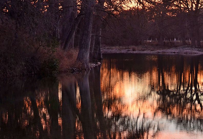 Frio River Sunset, Leakey, TX